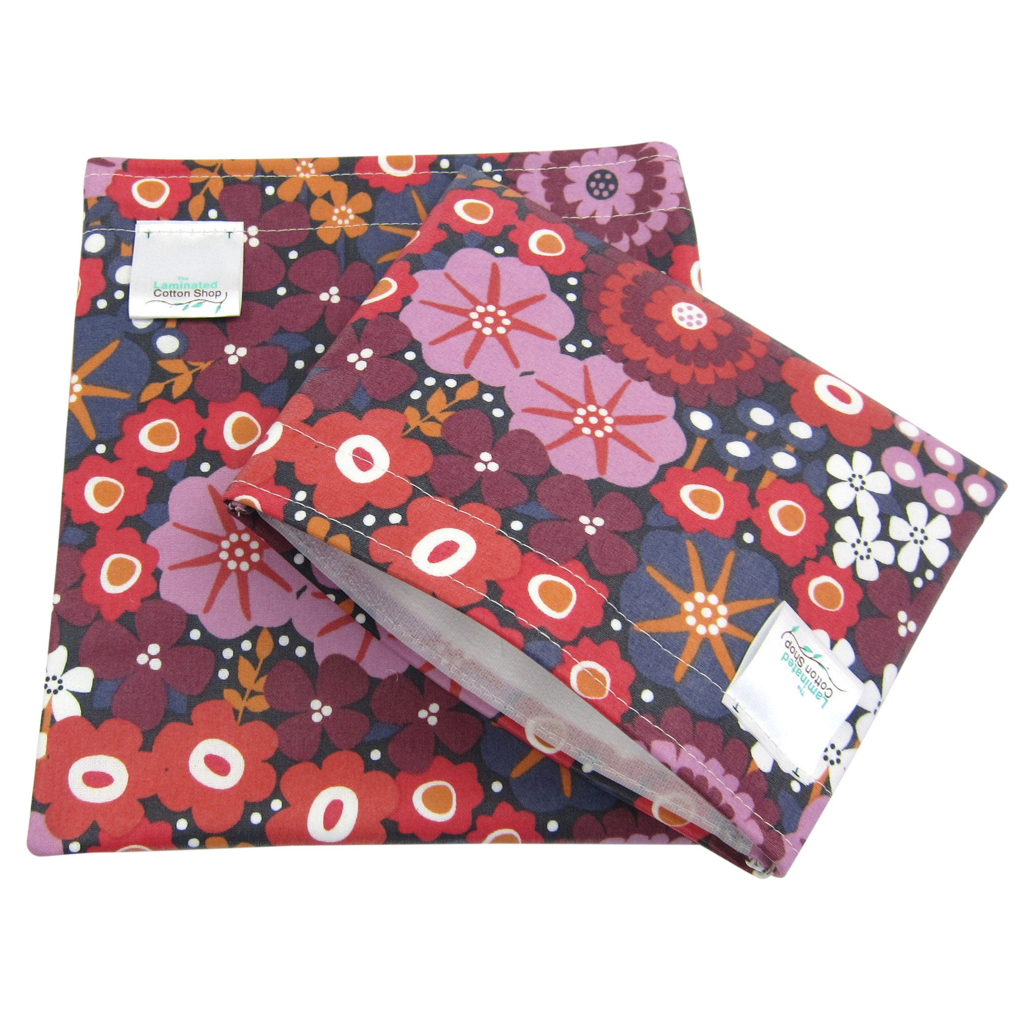 Reusable Snack Bags Set Spring Flowers Waterproof Dishwasher Safe - Etsy