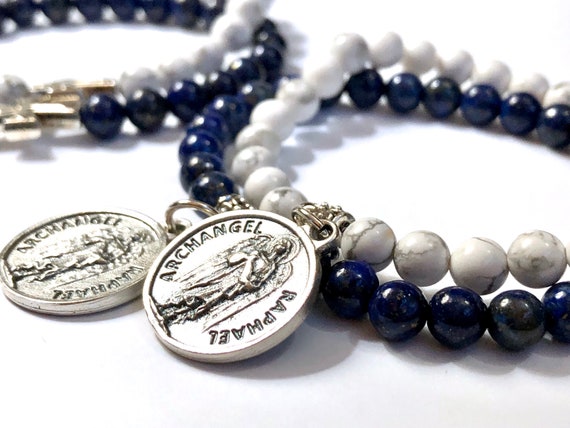 Archangel Raphael Bracelet Christian Saint Bracelet for Men women