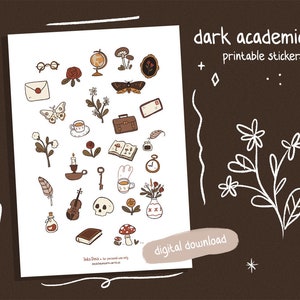 Dark Academia Sticker Pack Sticker for Sale by inspectorclarke