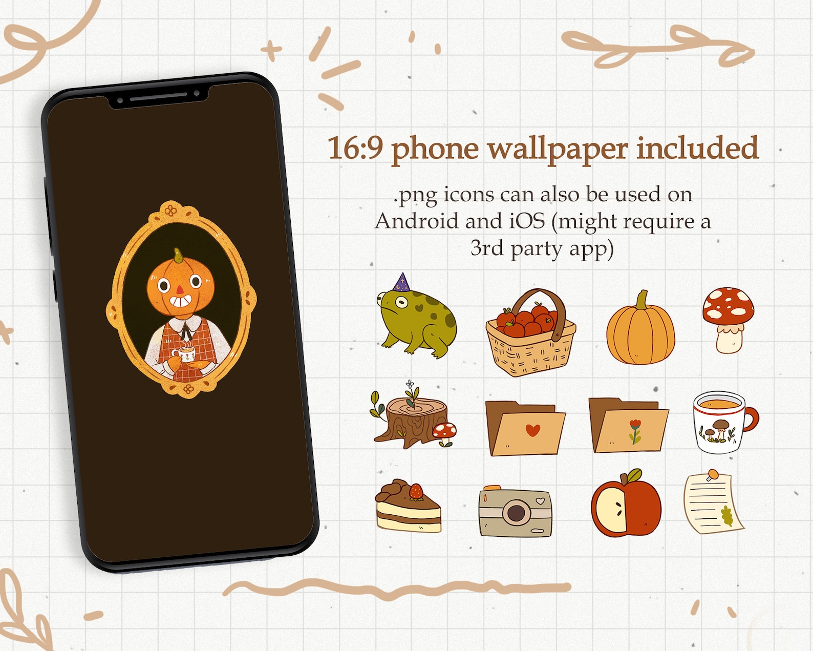 Set of Halloween Wallpaper and Desktop Folder Icons for MAC - Etsy