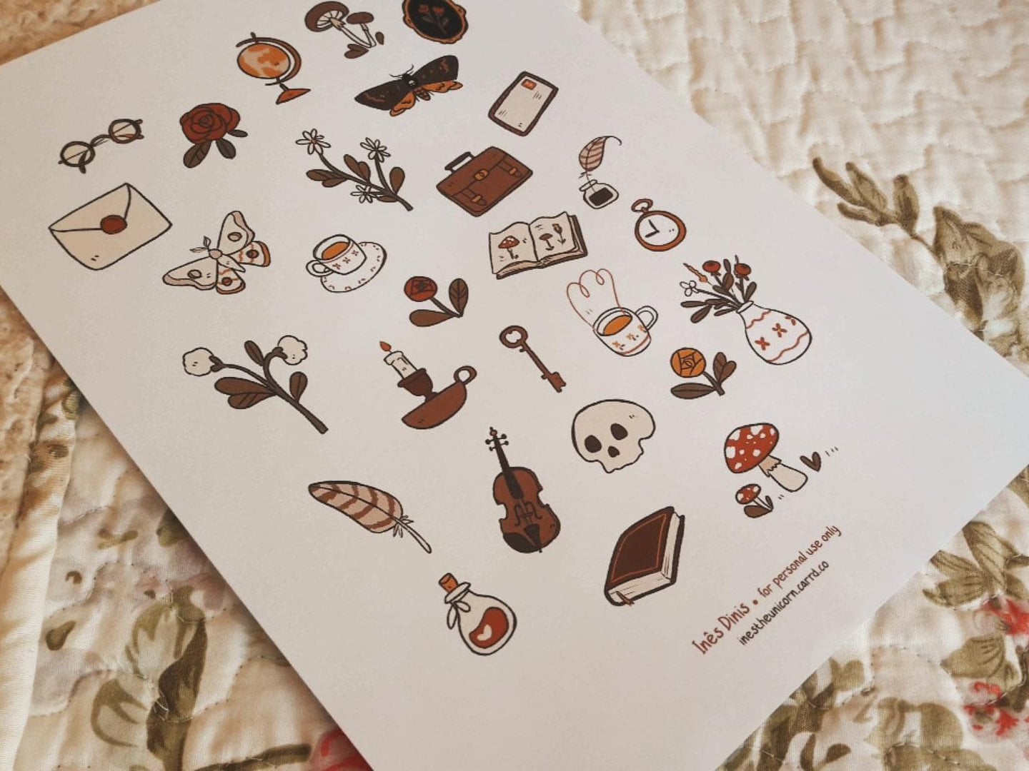 Dark Academia // 15 pcs Cute and Aesthetic Deco Stickers for