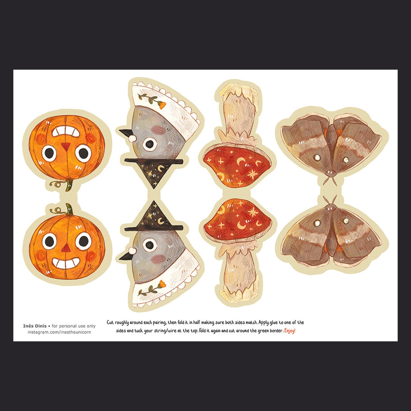 Printable Halloween Garland DIY Halloween Decoration - Etsy