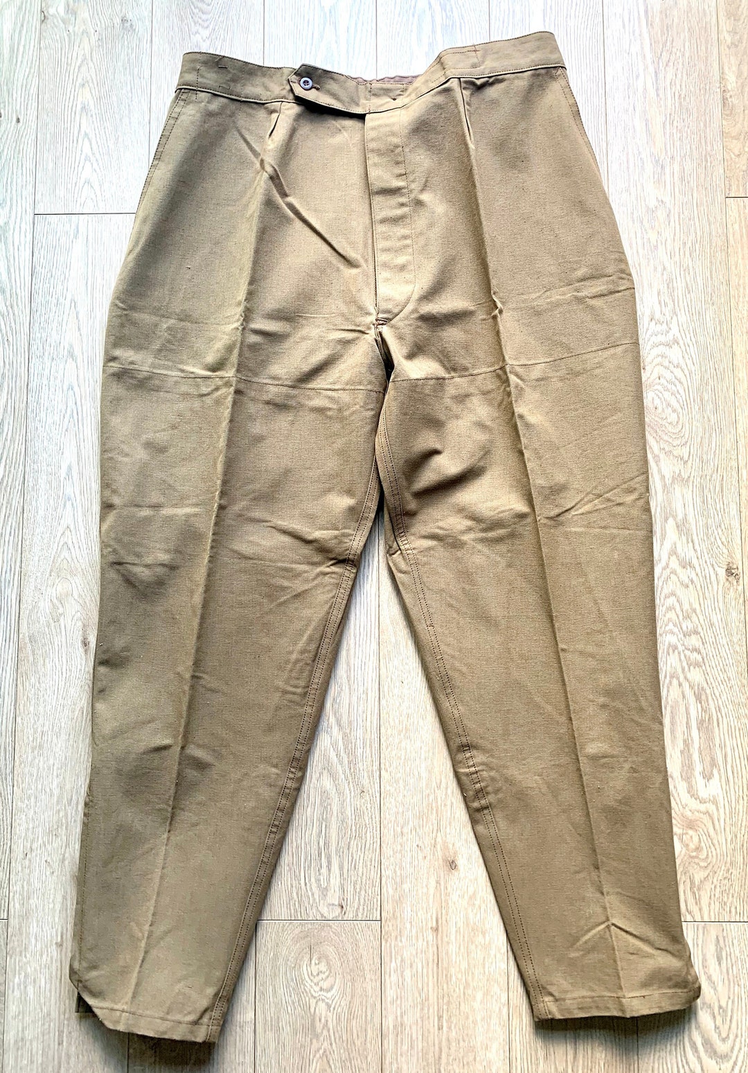French Vintage Hunting Pants Waterproof Duck Cotton Canvas Etsy
