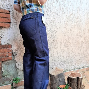Vintage French New Old Stock Chore pants, jeans, painters pants, size XS, made in France, deadstock workwear image 4