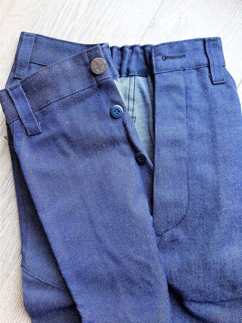 Vintage French New Old Stock Chore pants, jeans, painters pants, size XS, made in France, deadstock workwear Bild 8