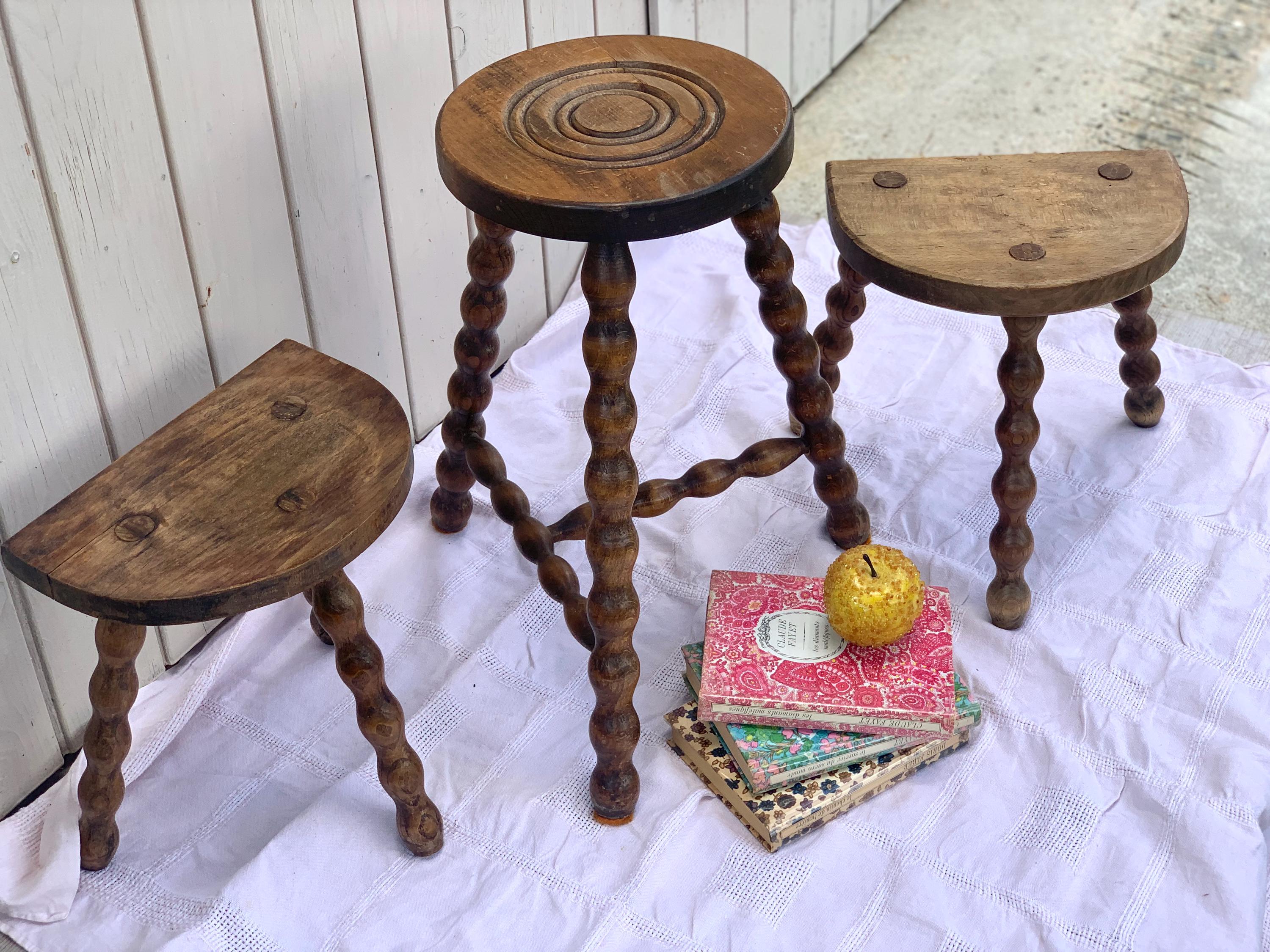 Vintage French Stool - Etsy
