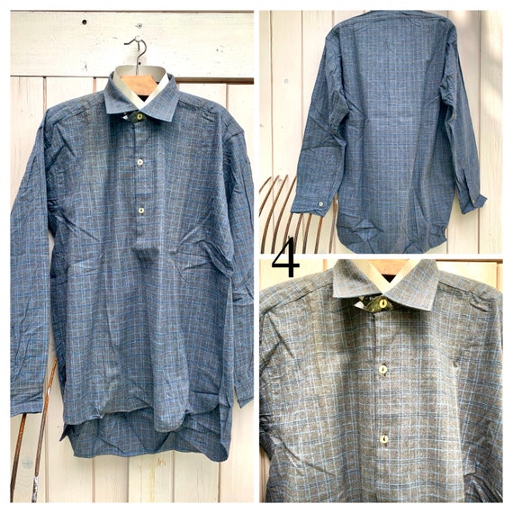 French Peasant Farmer Worker Shirt, NOS, Chemise … - image 5