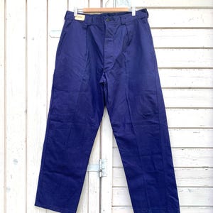 US.NAVY BOOT CUT PANTS 80s DEAD STOCK IDEAL ZIP FLARED 14L