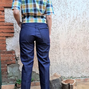 Vintage French New Old Stock Chore pants, jeans, painters pants, size XS, made in France, deadstock workwear afbeelding 5