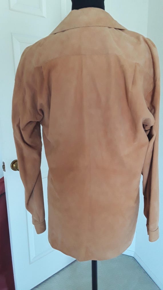 Ann Taylor suede/chamois button front shirt View 2