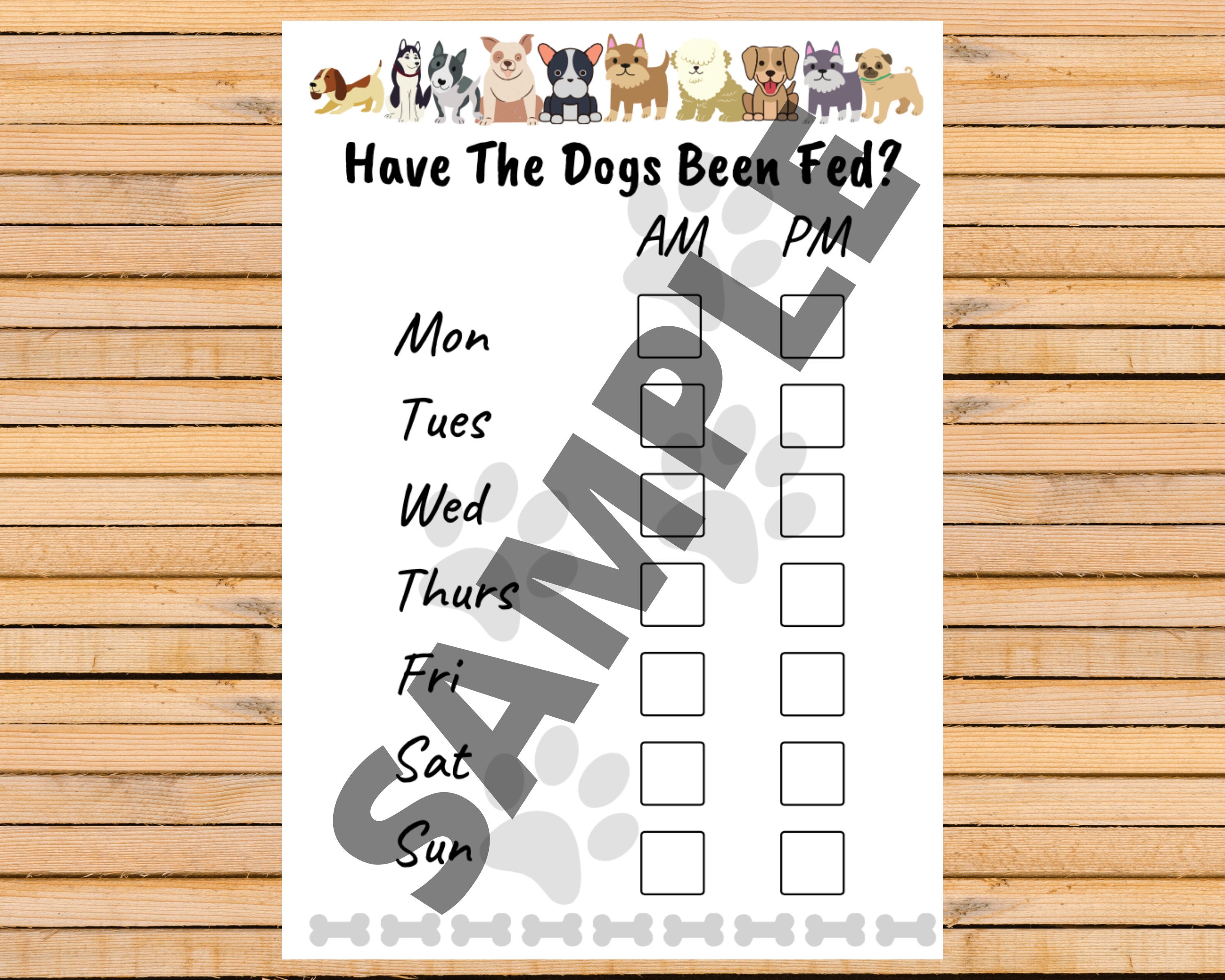 Did You Feed The Dog? This Free Printable Will Tell You