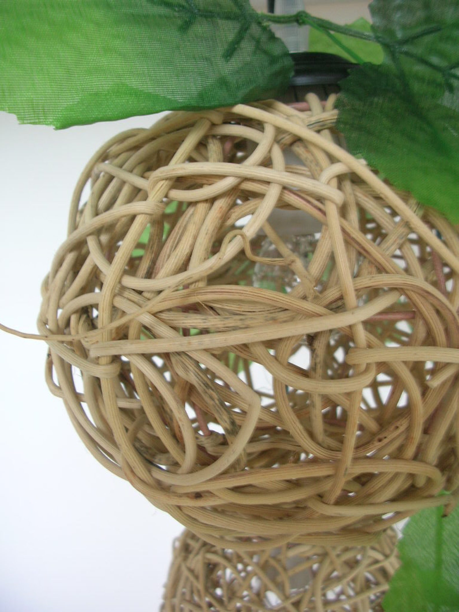 Handmade Wicker Rattan Woven Six Balls Pendant Lights Living Etsy India