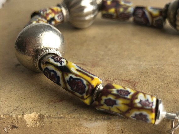Armband antike Millefiori Perlen  venezianishe Gl… - image 10