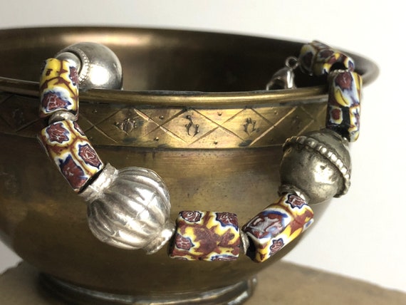 Armband antike Millefiori Perlen  venezianishe Gl… - image 4