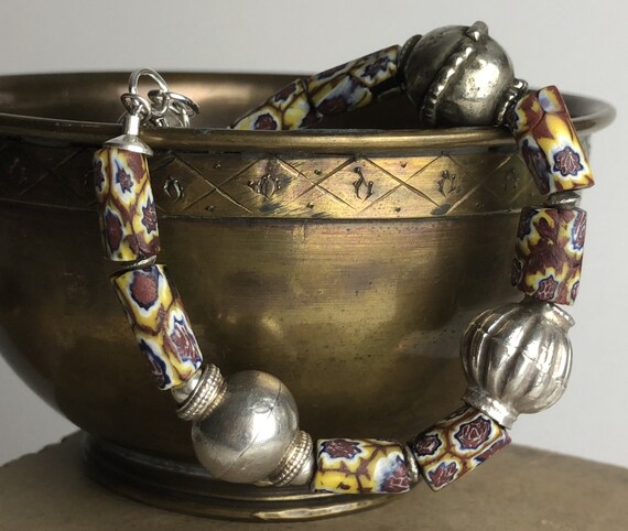 Armband antike Millefiori Perlen  venezianishe Gl… - image 5