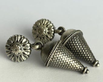 Ohrstecker indische Silberohrringe,  Ethno Chic Ohrschmuck, Boho Ohrstecker
