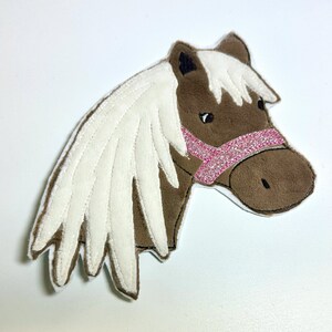 Embroidery file horse head in 2 variants and 3 sizes application image 2