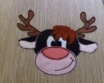 Embroidery file moose head Niko 13 x 18 cm (Doodle applications)