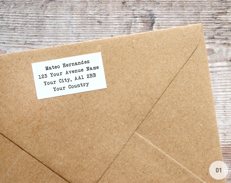 60 Small Custom Return Address Labels Matte Black Value White Etsy