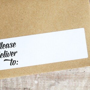 16 Please Deliver To Labels Blank Recipient Address Stickers Penpal Mailing Shipping Labels Without Lines