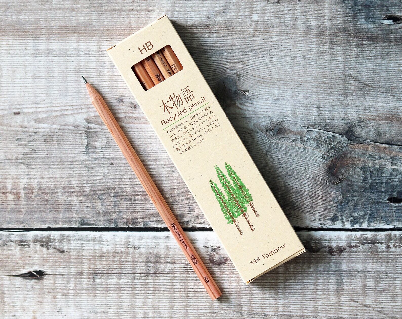 Tombow Recycled Pencil Ki Monogatari Hb Eco Japanese Etsy Tombow Recycled Pencil Ki Monogatari Hb Eco Japanese Etsy