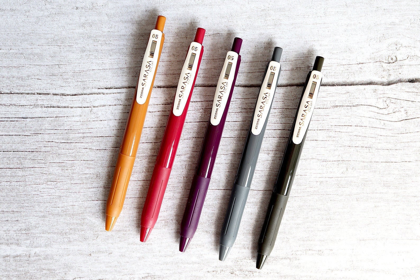 Zebra Sarasa Vintage Color Clip Coloured Gel Pen 0.5mm Japanese Stati…
