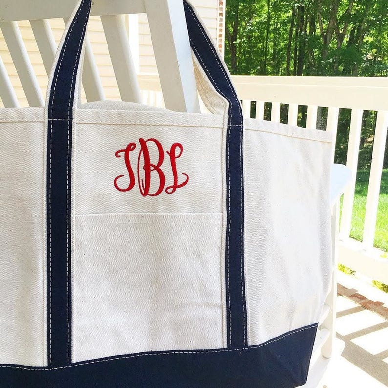 Personalized Canvas Tote Bag Tote Bags for Women Monogram | Etsy