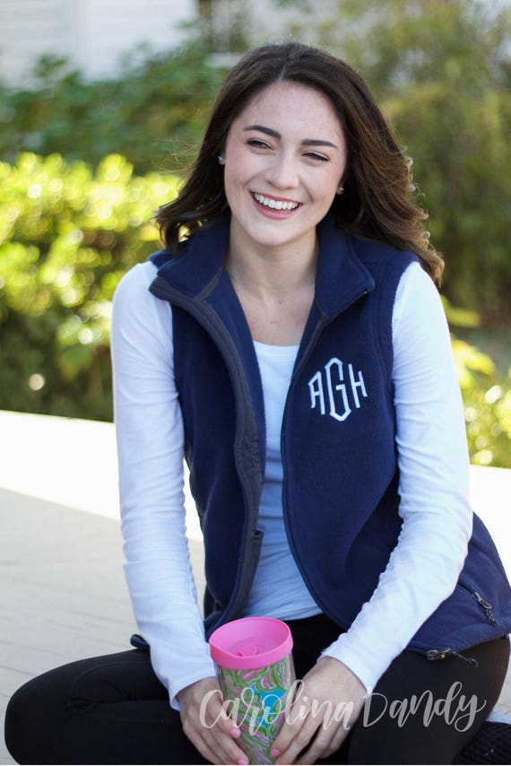 monogram vests