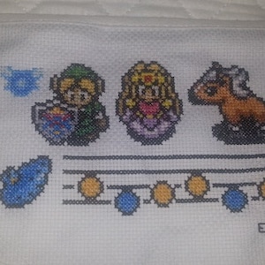 Legend of Zelda Ocarina of Time Baby Bib Cross Stitch Pattern