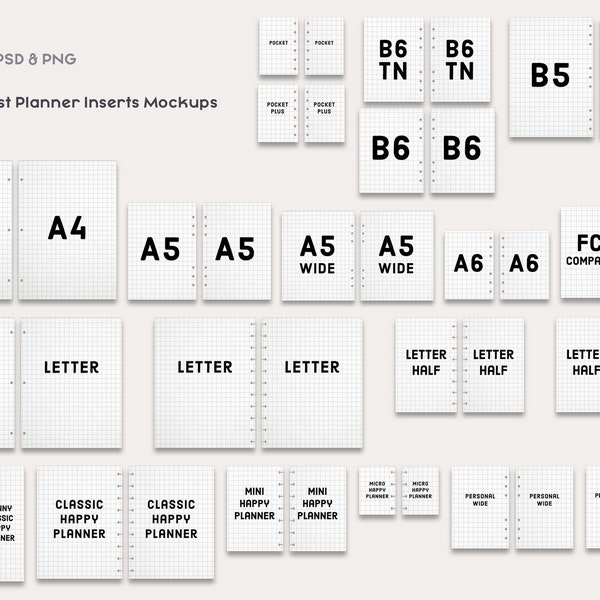 Planner Inserts Etsy