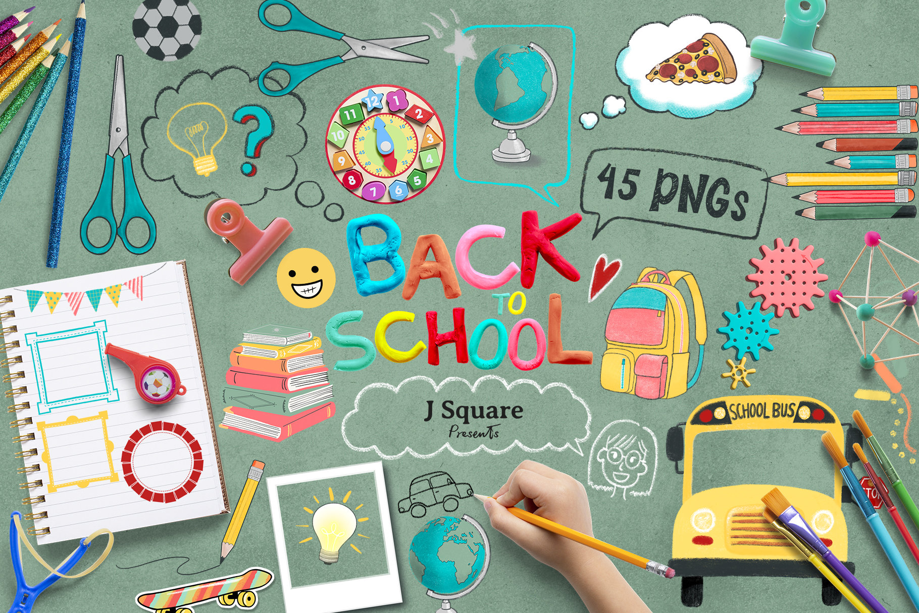 Timetables Props Back to School Animated GIF & PNG Clip Arts, Overlay, Bus Photof Frrame ...
