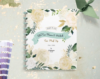 Letter Size Planner COVER MockUp & Props, Discbound Notebook Planner Mockup/ Individualisierbares Journal/ Briefpapier Mockup- für Instagram, Blogger