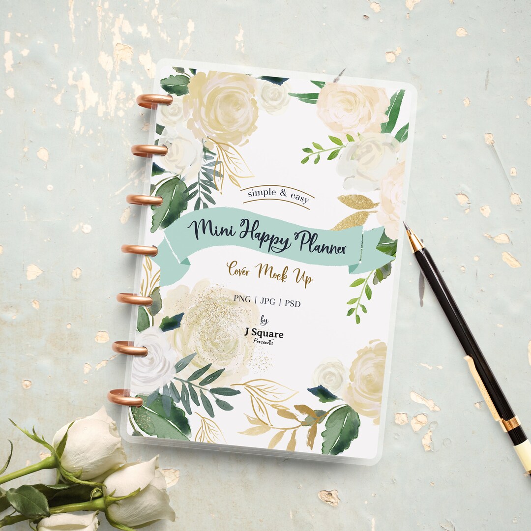 Discbound Planner Cover Mockup/ Mini Happy Planners Cover Etsy
