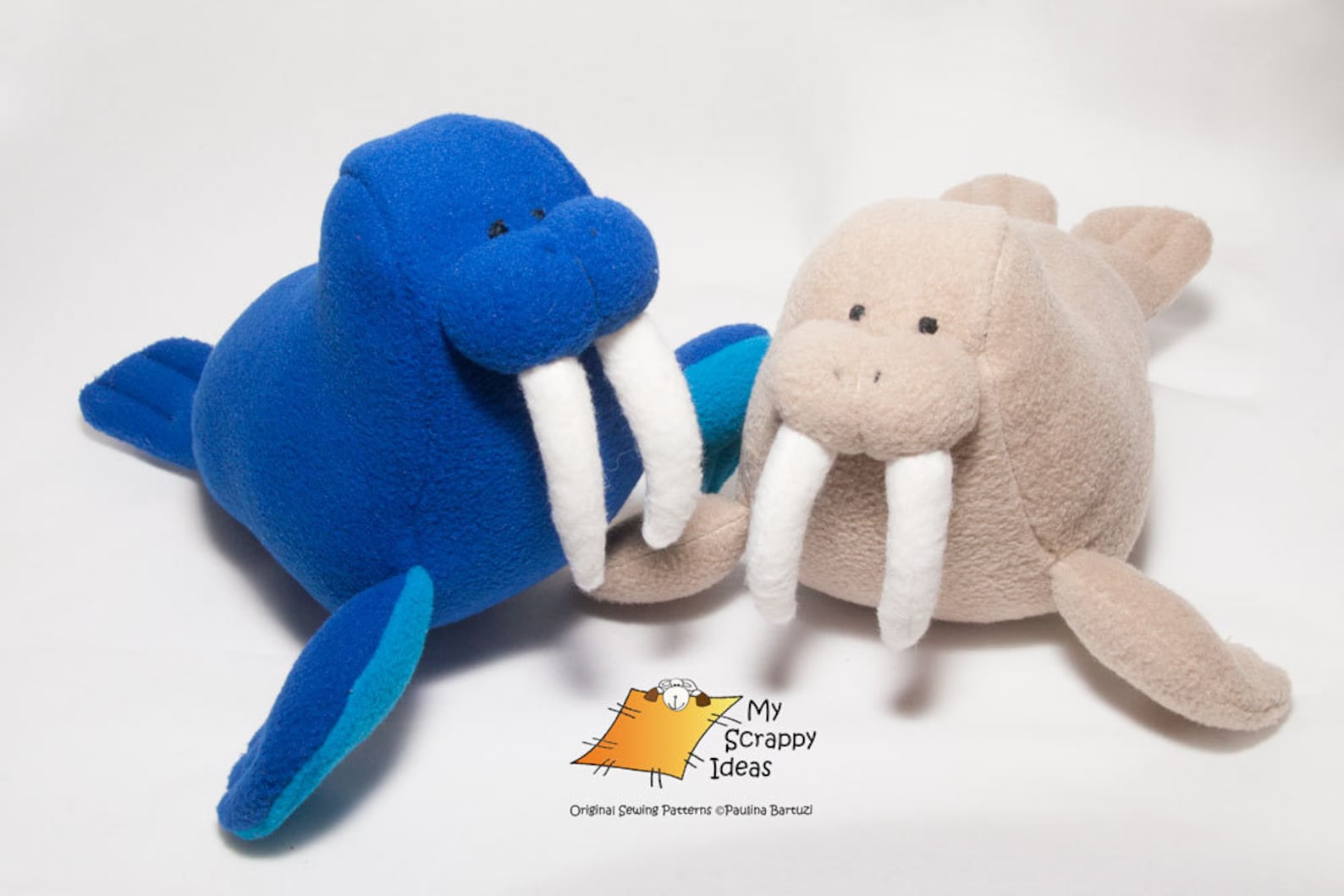 DIY Witty Walrus Fleece Toy / Softie / Stuffed Fabric Animal Etsy
