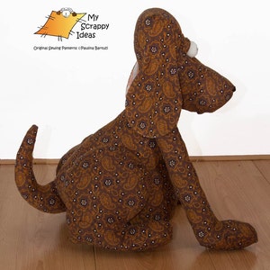 DIY Drop-Ear Dog Toy / Door-Stop / Home Decoration / Plushie PDF Sewing Pattern and Tutorial image 4