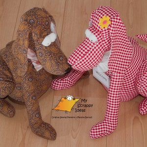 DIY Drop-Ear Dog Toy / Door-Stop / Home Decoration / Plushie PDF Sewing Pattern and Tutorial image 5