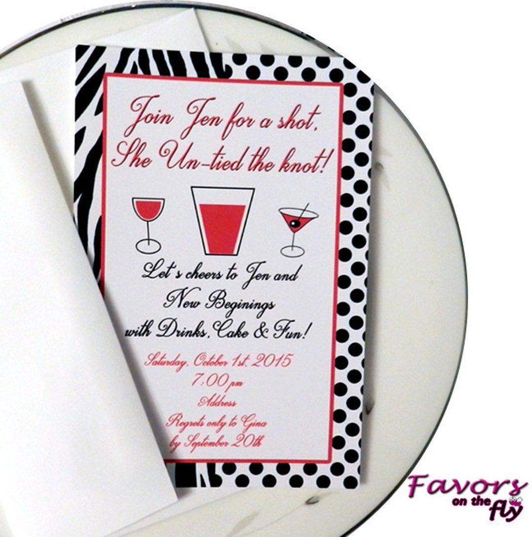 Divorce Party Printable Personalized Invitations - Etsy