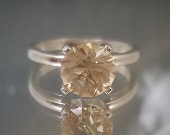 Oregon Sunstone Custom Silver Ring