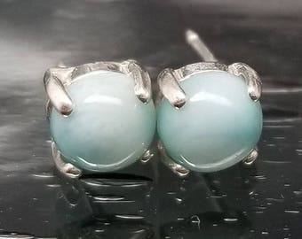 Larimar Stud Earrings