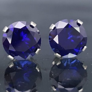 Boucles d’oreilles Blue Sapphire Stud