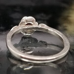 Diamond CZ Rose Petal Flower Ring image 5