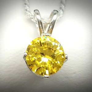 Canary Yellow Pendant & Necklace