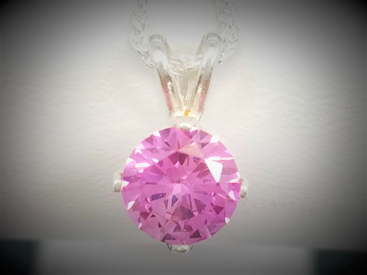 Buy Pink Sapphire Pendant & Necklace Online in India 