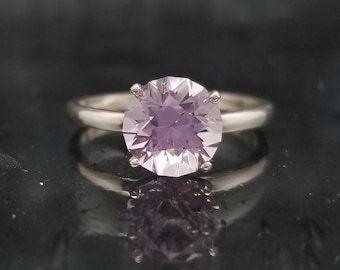 Rose de France Amethyst Custom Silver Ring