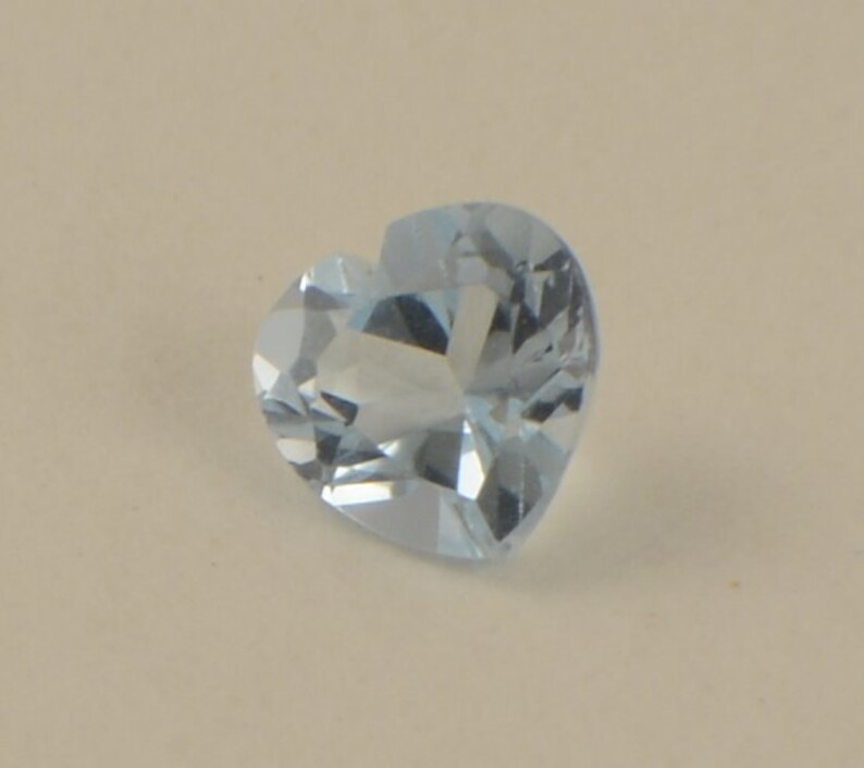Sky Blue Topaz Silver Heart Pendant