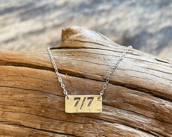 Wear Your Ranch's Brand - Fine Silver Necklace on Diamond Cut Ball Chain