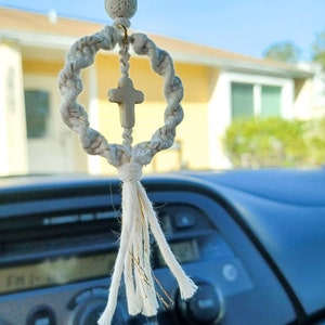 Car mirror cross, Cross car charm, Christian rearview mirror hanging, Car cross, Car gifts, Car cross, Cross For car, Birthday gift for her