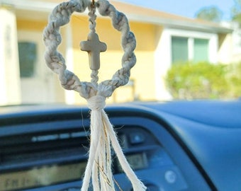 Car mirror cross, Cross car charm, Christian rearview mirror hanging, Car cross, Car gifts, Car cross, Cross For car, Birthday gift for her