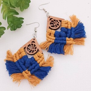 Basketball earrings, Sports earrings, Sports Accessories, Personalized school Basketball fringe earnings, Girls basketball gifts, Team Mom