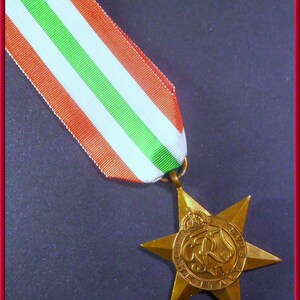 Campaign Medal Italy Star Miniature Reproduction 